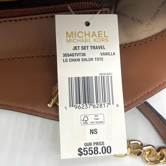 Michael Kors Jet Set Large Signature Logo Shoulder Bag - Picture 8 of 8